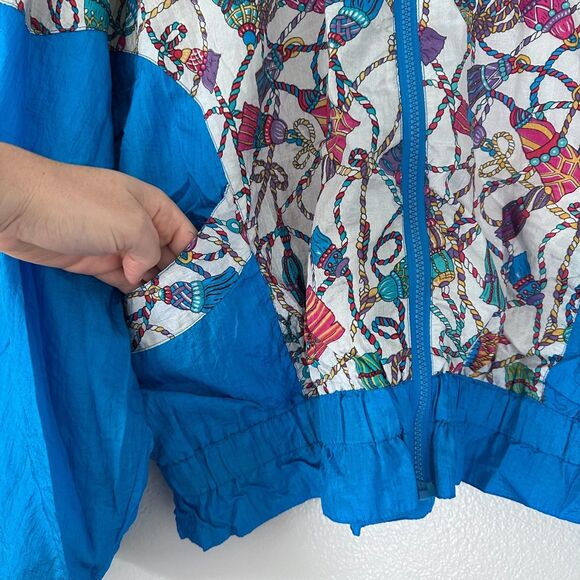 Vintage Westside Connection Women's (L) Jacket Windbreaker Y2K Blue - Picture 11 of 15